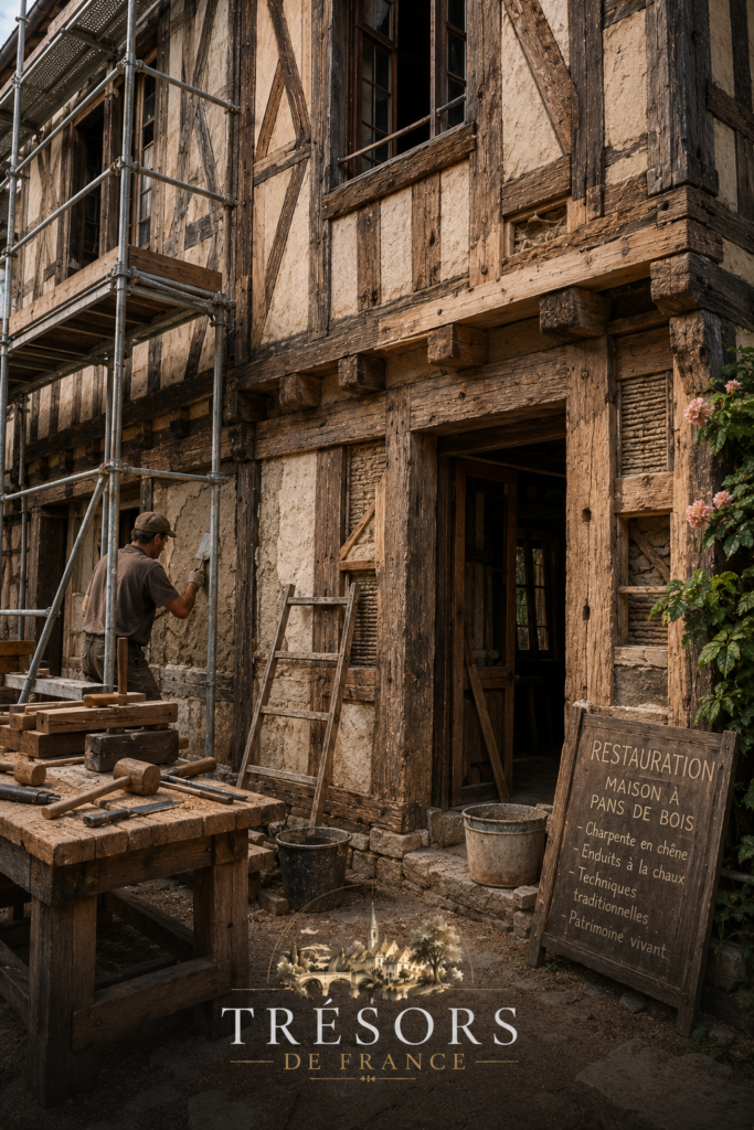 Maison à pans de bois: Restaurer sans trahir